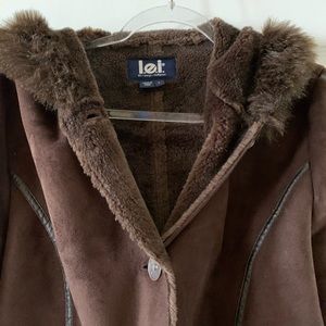 Suede short coat